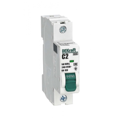 Авт. выкл. 1Р 2А х-ка C ВА-103 6кА нов. DEKraft 12265DEK