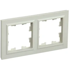 BRITE Рамка 2-мест. РУ-2-БрКр беж. IEK BR-M22-K10