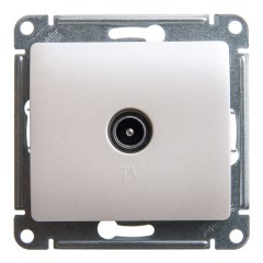 Glossa Перламутр Розетка TV коннектор Systeme Electric GSL000693