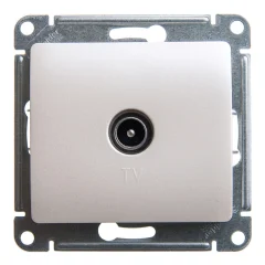 Glossa Перламутр Розетка TV коннектор Systeme Electric GSL000693