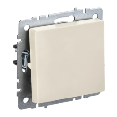 BRITE Выключ. 1-кл. прох. с инд. 10А ВС10-1-7-БрКр беж. IEK BR-V12-1-10-K10