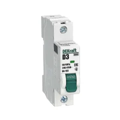 Авт. выкл. 1Р 3А х-ка D ВА-103 6кА нов. DEKraft 12330DEK