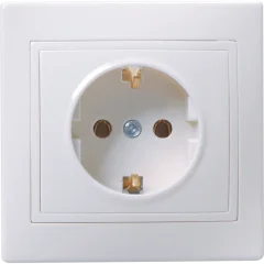 KVARTA Роз. 1-мест. с з/к без з/ш 16А РС10-3-КБ бел. IEK ERK14-K01-16-DM