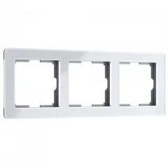 Рамка на 3 поста Acrylic белый W0032701 Werkel a059315