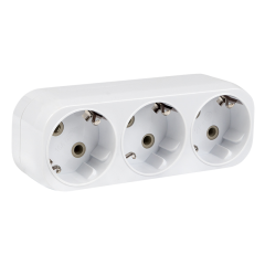 Разветвитель 3 гн. с/з плоский 16А 250B PROxima EKF ARP16-3