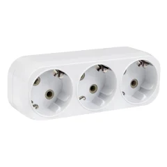 Разветвитель 3 гн. с/з плоский 16А 250B PROxima EKF ARP16-3