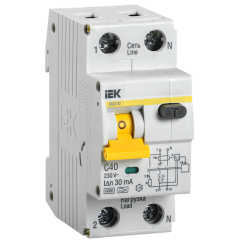 АВДТ 32 C40 30мА - Автоматический Выключатель Дифф. тока IEK MAD22-5-040-C-30