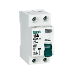 ВДТ 2P 25А 30мА тип AC 6кА УЗО-03 нов. DEKraft 14207DEK