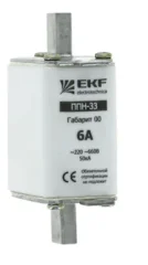 Плавкая вставка ППН-33 160/ 16А габарит 00 EKF fus-33/160/16