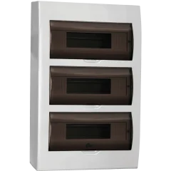 Корпус пластиковый ЩРН-П-36 черн. прозр. дверь IP41 GENERICA MKP12-N-36-41-G
