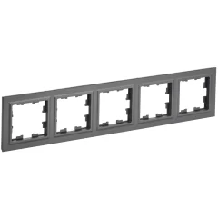 BRITE Рамка 5-мест. РУ-5-БрГ граф. IEK BR-M52-K53