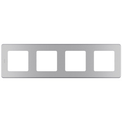 Рамка - 4 поста - INSPIRIA - алюминий Legrand 673962