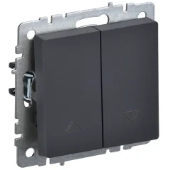 BRITE Выключ. жалюзи 10А ВС10-1-5-БрГ граф. IEK BR-V15-0-10-K53