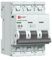 Выключатель нагрузки 3P 20А ВН-63N PROxima EKF S63320