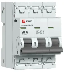 Выключатель нагрузки 3P 20А ВН-63N PROxima EKF S63320