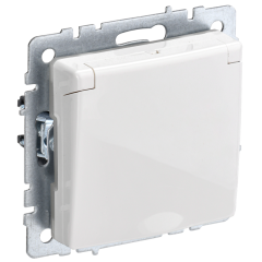 BRITE Роз. с з/к/ш с кр. 16А IP44 РСбш10-3-44-БрБ бел. IEK BR-R16-16-44-K01