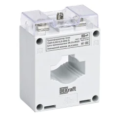 Трансформатор тока ТШП-0,66 0,5 200/5 5ВА, диаметр 30мм DEKraft 50136DEK