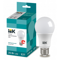 Лампа LED A80 груша 25Вт 230В 4000К E27 IEK LLE-A80-25-230-40-E27