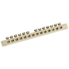 Шина PEN "земля-ноль" 6х9мм 10/1 (10групп/креп по центр) IEK YNN10-10-100