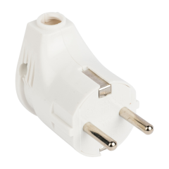 Вилка угловая с/з бел. 16А 250В PROxima EKF AVY16-10