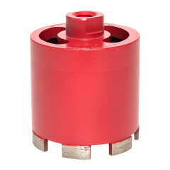 Коронка алмазная для дрелей с микроударом (верхнее пылеудаление) DCH-82MHS Micro Hit Laser M16 P EKF