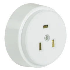 РПпл10-01-Ст Розетка разборная для плиты с з/к о/у 32А белая IEK ERP10-32-01-K01