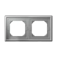 ARTGALLERY 2-постовая РАМКА IP44, АЛЮМИНИЙ Systeme Electric GAL440302