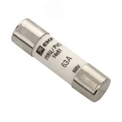 Плавкая вставка цилиндрическая ПВЦ (14х51) 63А EKF pvc-14x51-63