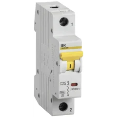 KARAT Авт. выкл. ВА47-60M 1P C 25А 6кА IEK MVA31-1-025-C