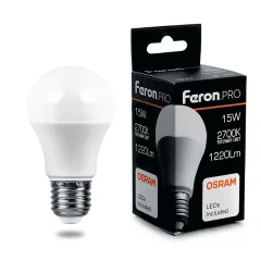 Лампа светодиодная .PRO LB-1015 Шар E27 15W 175-265V 2700K Feron 38035