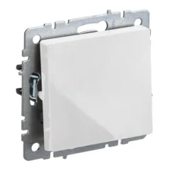 BRITE Выключ. 1-кл. самовозвратн. 10А ВС10-1-4-БрБ бел. IEK BR-V14-0-10-K01