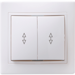 KVARTA Выключ. 2-кл. прох. 10А ВСп10-2-0-КБ бел. IEK EVK22-K01-10-DM