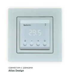 Терморегулятор ТС-2 Белый AtlasDesign в монтажную коробку HS Electro EDS001886
