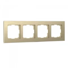 Рамка на 4 поста (шампань алюминий) Aluminium W0041711 Werkel a052315