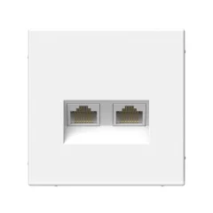 ARTGALLERY РОЗЕТКА двойная компьютерная RJ45+RJ45, кат.6А, механизм, ЛОТОС GAL00138 Systeme Electric