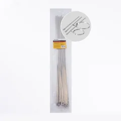 Хомут стальной 4,6х500мм, d пучка max 146мм, нагрузка 55кг, серый, SSCT46-500 (25шт в упак) STEKKER 