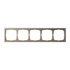 ARTGALLERY 5-постовая РАМКА, универсальная, ШАМПАНЬ Systeme Electric GAL000505