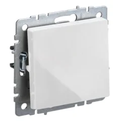 BRITE Выключ. 1-кл. прох. 10А ВС10-1-6-БрБ бел. IEK BR-V12-0-10-K01