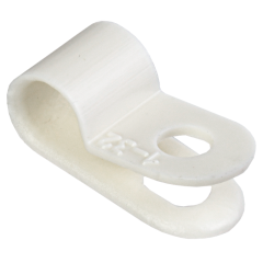 Скоба крепежная 5мм нейлоновая белая (50шт) IEK USK11-05-050-K01