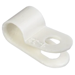 Скоба крепежная 5мм нейлоновая белая (50шт) IEK USK11-05-050-K01