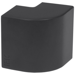 ELECOR Угол внешний КМН 20х10 черный (4шт/компл) IEK EL-KK10D-N-020-010-K02