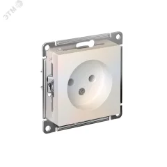 Розетка ATLASDESIGN без заземления 16А механизм жемчуг Systeme Electric ATN000441