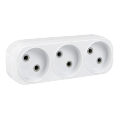 Разветвитель 3 гн. б/з плоский 6А 250B PROxima EKF ARP6-3