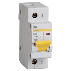 Авт. выкл. ВА47-100 1P C 16А 10кА IEK MVA40-1-016-C