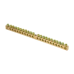 Шина PEN "ноль-земля" (6х9мм) 22 отверстия латунь крепеж по центру PROxima EKF sn0-63-22