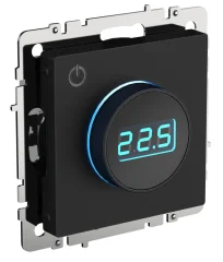 BRITE Термостат электронный с инд. ТС10-1-БрЧ черн. IEK BR-RT11-K02