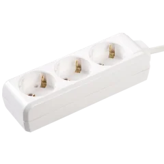 Удлинитель У03 3 места 2P+PE/5метров 3х1мм2 16А/250 IEK WYP10-16-03-05-Z-N