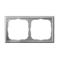 ARTGALLERY 2-постовая РАМКА, универсальная, АЛЮМИНИЙ Systeme Electric GAL000302