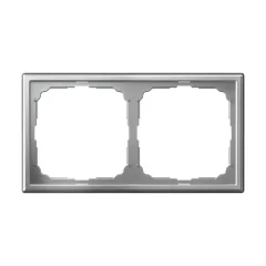 ARTGALLERY 2-постовая РАМКА, универсальная, АЛЮМИНИЙ Systeme Electric GAL000302