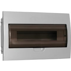 Корпус пластиковый ЩРВ-П-18 черн. прозр. дверь IP41 GENERICA MKP12-V-18-41-G